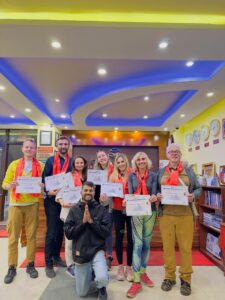 Holding the certificate of Achievement & ready to bid the farewell to the himalayas