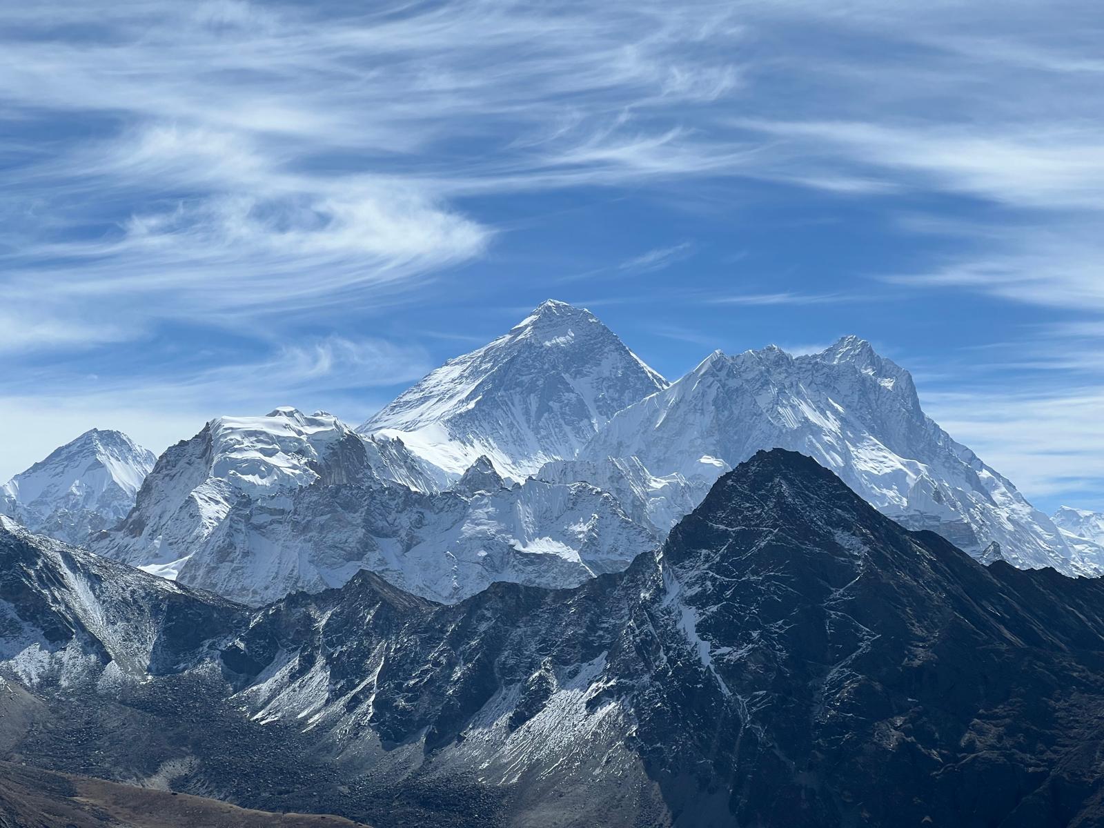 Everest seen from Ranjo-La Pass & Gokyo Valley