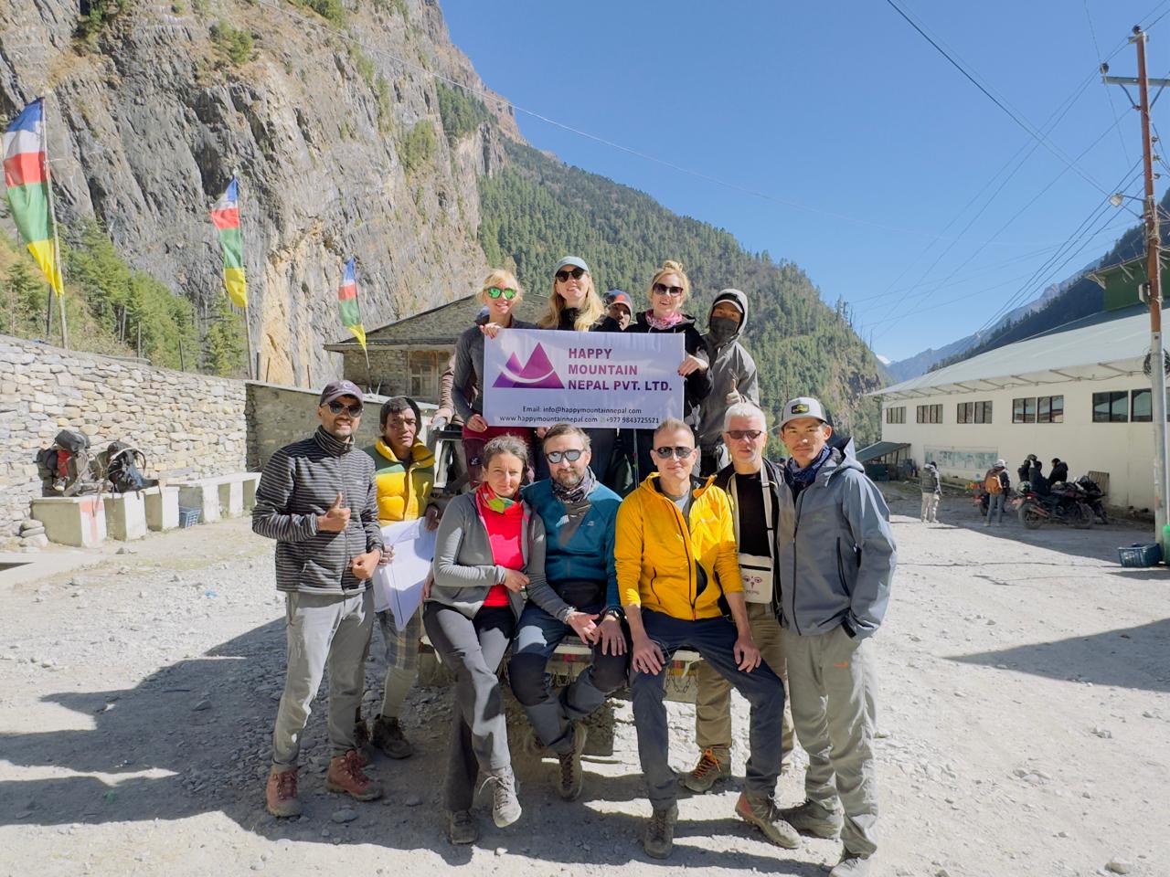Clints taking group picture just next to Apple farm at Bhartang village