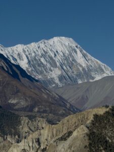 Khangsar Peak & Manang valley seen from Nagwal village