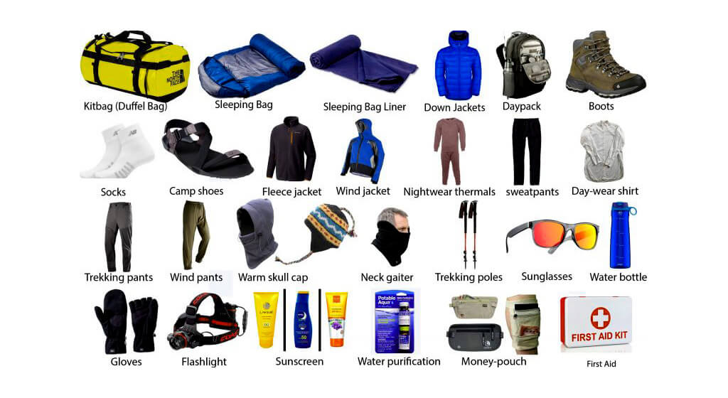 EBC gear list Equipment