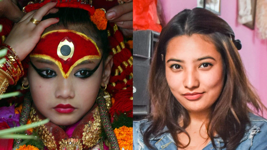 When she was Kumari & Now