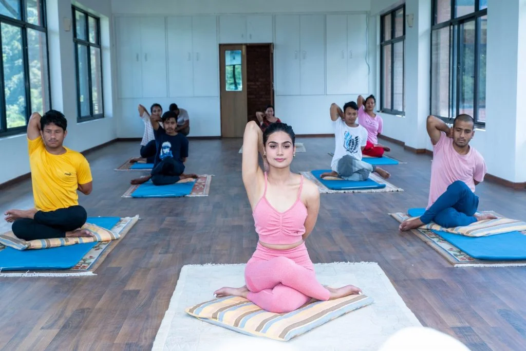 Yoga Practicing at Yoga Home 