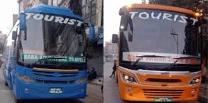 Tourist Bus is ready to move to Pokhara from Kathmandu