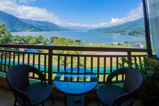 
view of phewa lake from room 
